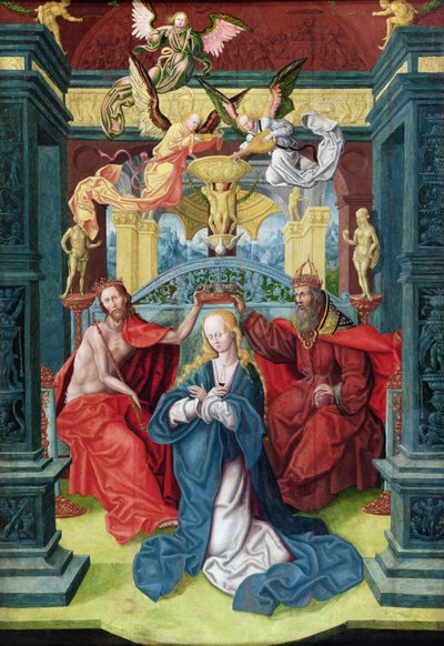 The Coronation of the Virgin by German School